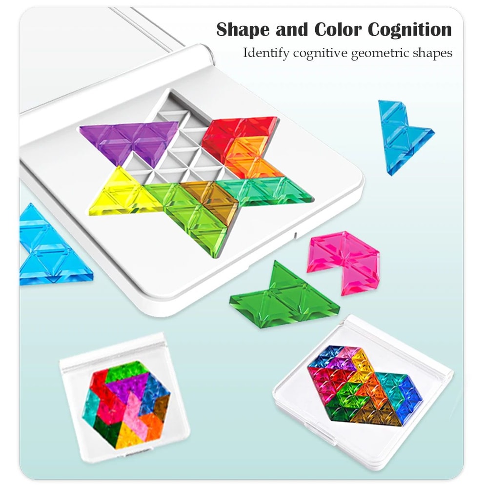 Advanced Logical Thinking Training Fun Tabletop Games Multiple Shapes Colors Premium Puzzle Toys Gi 1