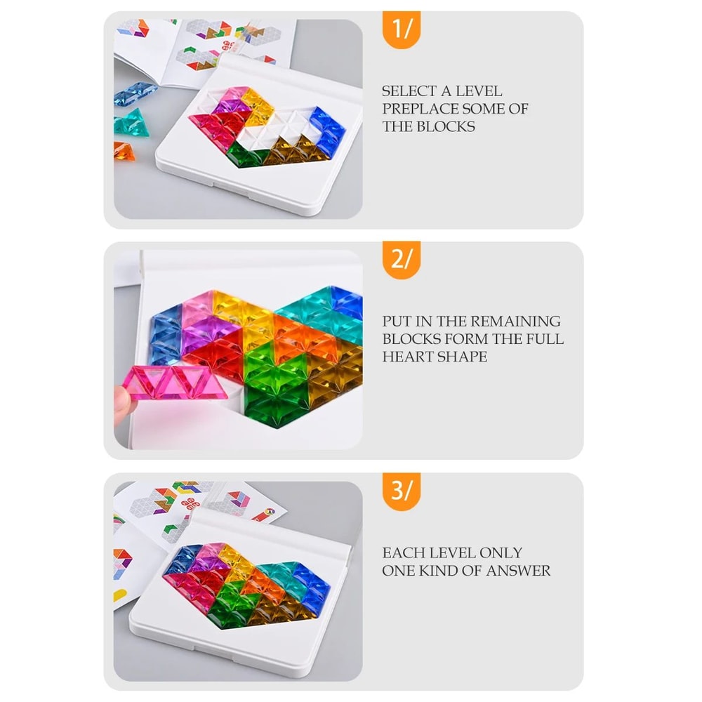 Advanced Logical Thinking Training Fun Tabletop Games Multiple Shapes Colors Premium Puzzle Toys Gi 3