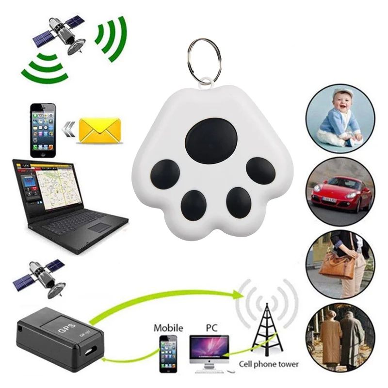 Portable Mini Cat Dog Pet Tracking Locator Antilost Tracking Device With Bluetooth  Hidden GPS For  2