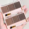 3Color Brow Powder Set With Brush  LongLasting Waterproof  NaturalLooking Eyebrow Makeup Kit For De 3