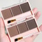 3Color Brow Powder Set With Brush LongLasting Waterproof NaturalLooking Eyebrow Makeup Kit For De 3