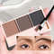 3Color Brow Powder Set With Brush  LongLasting Waterproof  NaturalLooking Eyebrow Makeup Kit For De 4