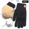 Men Women Knitted Thick Thermal Full Finger Gloves Winter Warm Wool Driving Gloves Touchscreen Mit 5
