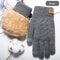 Men Women Knitted Thick Thermal Full Finger Gloves Winter Warm Wool Driving Gloves Touchscreen Mit 7
