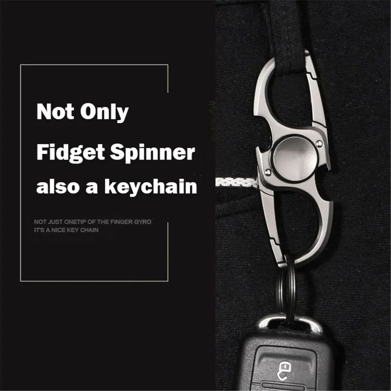 3in1 Fidget Spinner Toy AntiAnxiety Stress Reliever Keychain Bottle Opener Durable Zinc Alloy Hand  2