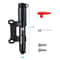 WEST BIKING 100Psi Mini Bike Pump Lightweight Aluminum Alloy Bicycle Hand Pump For Schrader Prest 5