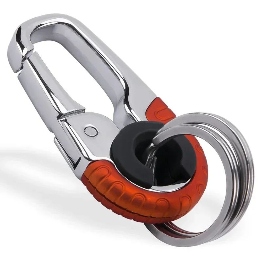 Stainless Steel Keychain Buckle For Men HeavyDuty Key Ring Hook Outdoor Carabiner Clip For Climbing 7
