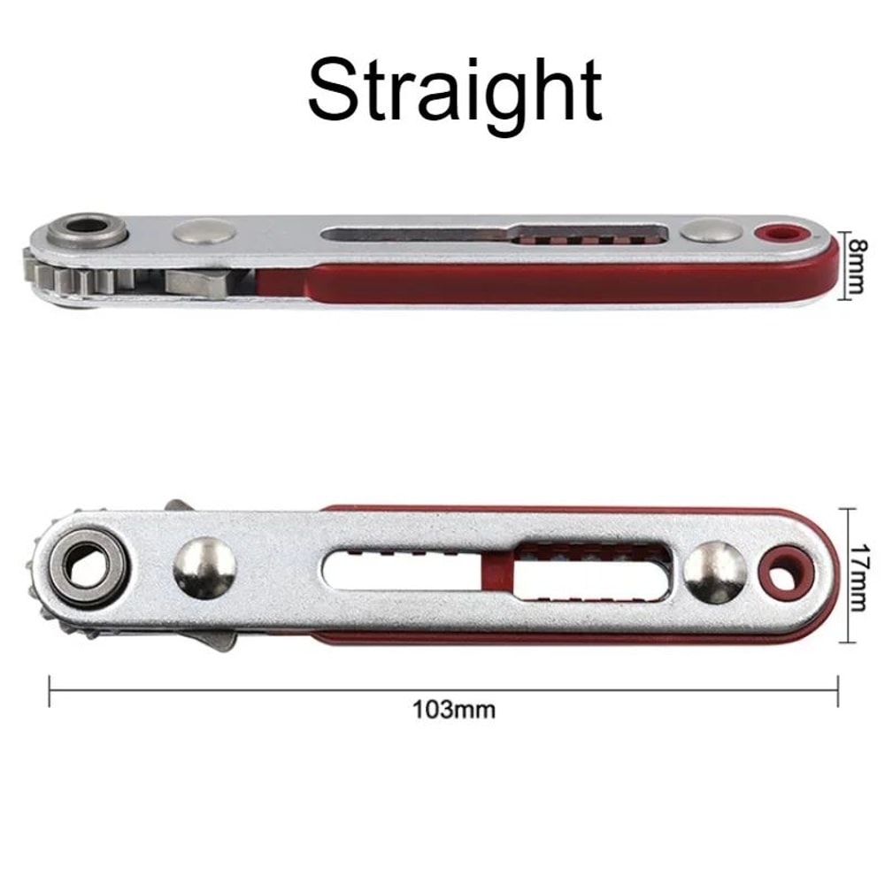 Mini MultiFunction Ratchet Screwdriver Set TwoWay Elbow Flat Head Hexagonal CrossShaped Screwdrive 2