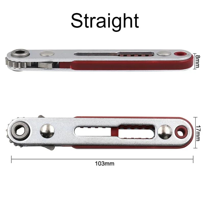 Mini MultiFunction Ratchet Screwdriver Set TwoWay Elbow Flat Head Hexagonal CrossShaped Screwdrive 2