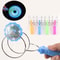 LED Magic Magnetic Orbit Spinning Creative HandCranked Gyroscope With Luminous Colorful Light Rotat 1