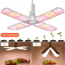 full spectrum bulb grow light foldable phyto lamp for indoor plants, bloom & flowering led grow lamp for garden