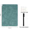 Reusable Whiteboard Notebook Set With Pen Erasing Cloth Leather Memo Pad Weekly Planner Portable St 3