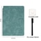 Reusable Whiteboard Notebook Set With Pen Erasing Cloth Leather Memo Pad Weekly Planner Portable St 3