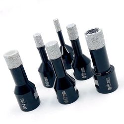 dry diamond drilling core bits – ceramic tile hole saw cutter for granite, marble & stone with thread opener