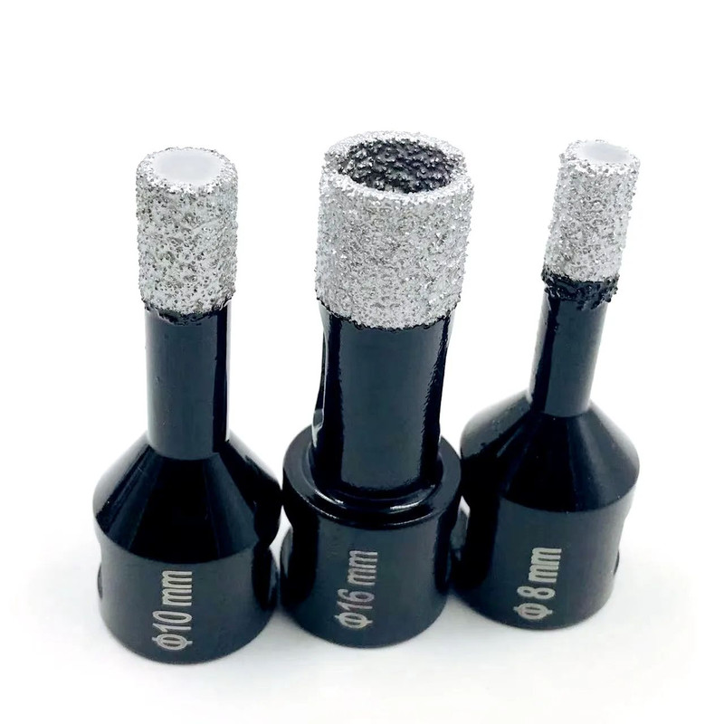 Dry Diamond Drilling Core Bits Ceramic Tile Hole Saw Cutter For Granite Marble Stone With Thread 2