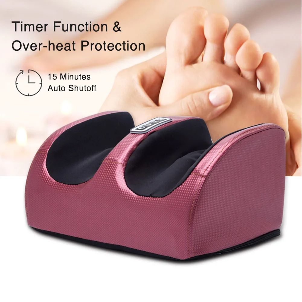 Electric Foot Massager With Heating Therapy Kneading Hot Compression For Muscle Relaxation Pain Rel 4