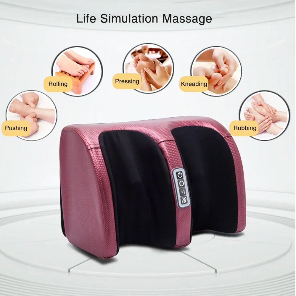 Electric Foot Massager With Heating Therapy Kneading Hot Compression For Muscle Relaxation Pain Rel 5