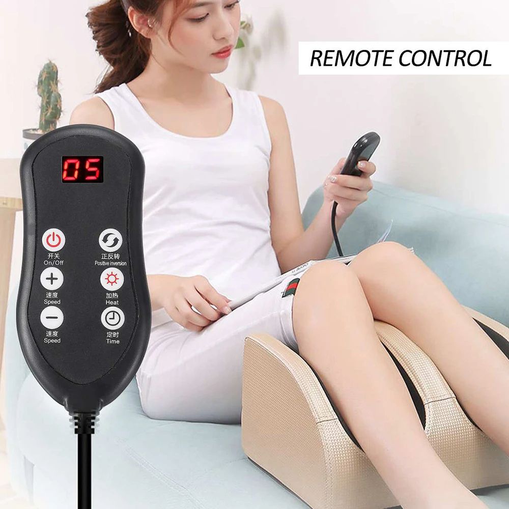 Electric Foot Massager With Heating Therapy Kneading Hot Compression For Muscle Relaxation Pain Rel 9