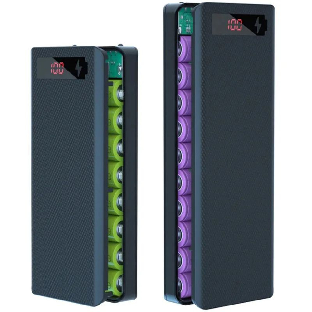 Portable Power Bank Battery Box Holder  Dual USB  TypeC Charging Shell For Mobile Phones 0