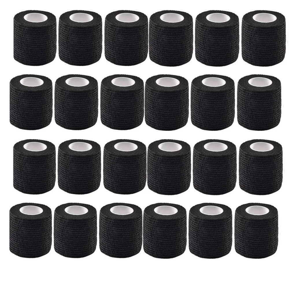 Wholesale Black Tape Tattoo Handle Bandage AntiSlip Waterproof Disposable SelfAdhesive Elastic Band 8