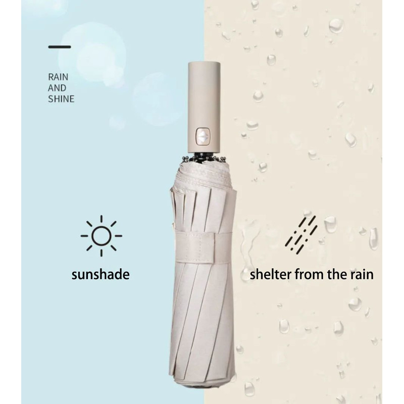 Reinforced Umbrella Men Business Strong Durable Wind Resistant Anti UV Sunscreen For Women 1