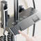 Bathroom Shower Full Set Black White Gray Rain Pressurized Digital LED Hot Cold Faucet System 0