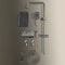 Bathroom Shower Full Set Black White Gray Rain Pressurized Digital LED Hot Cold Faucet System 4
