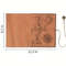 Creative Treasure Map Retro Pencil Case Leather Large Capacity Roll Pencil Bag With Embossed Buckle 3