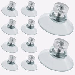 clear suction cups with screws, strong vacuum suction cup holders for bathroom, kitchen, office, transparent wall mount