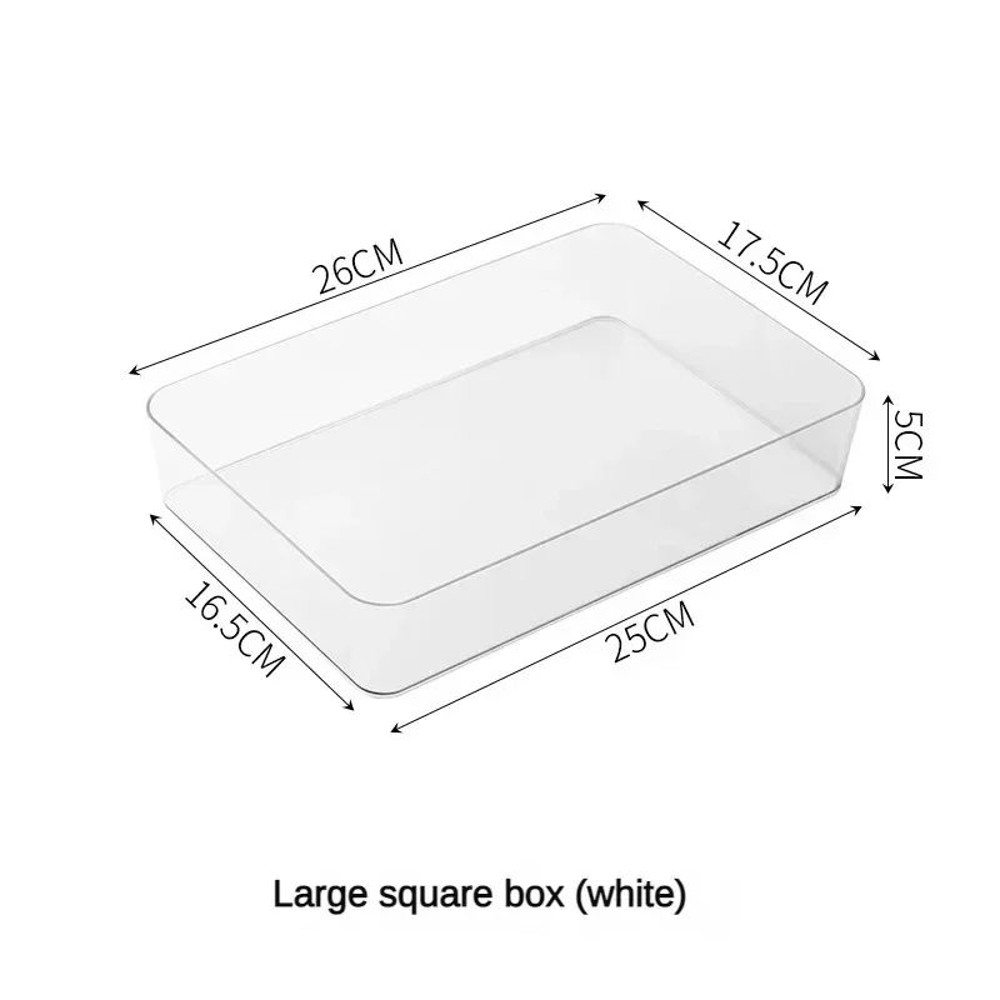 Unlimited Desk Drawer Organizers Set Clear Acrylic Plastic Bathroom Storage Bins Transparent Makeup 9