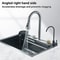 Premium Stainless Steel Waterfall Kitchen Sink Large Single Basin Above Counter With Single Slot C 3