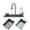 Premium Stainless Steel Waterfall Kitchen Sink Large Single Basin Above Counter With Single Slot C 4