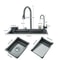 Premium Stainless Steel Waterfall Kitchen Sink Large Single Basin Above Counter With Single Slot C 4