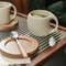 Vintage Ceramic Coffee Cup Saucer Modern Art Espresso Cup Set Couple Gift Office Mug Fine Tea Mug N 2