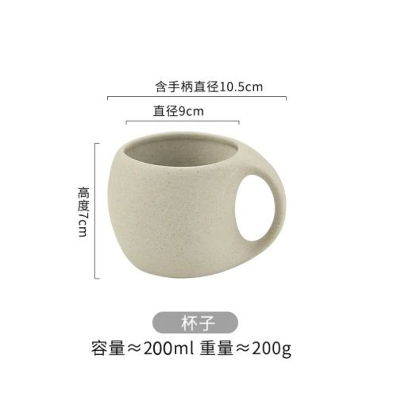 Vintage Ceramic Coffee Cup Saucer Modern Art Espresso Cup Set Couple Gift Office Mug Fine Tea Mug N 6