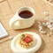 400ml Fat Handmade Chubby Mug With Oval Plate Creative Nordic Ceramic Cup Saucer Set For Coffee Te 2