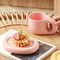 400ml Fat Handmade Chubby Mug With Oval Plate Creative Nordic Ceramic Cup Saucer Set For Coffee Te 3