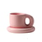 400ml Fat Handmade Chubby Mug With Oval Plate Creative Nordic Ceramic Cup Saucer Set For Coffee Te 7