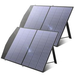 foldable and portable solar panel 100w / 200w outdoor solar battery charger for power stations, emergency backup power