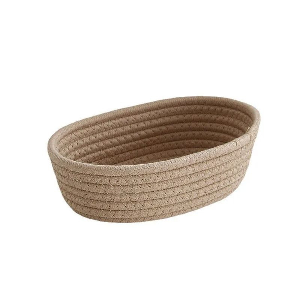 Nordic Cotton Rope Woven Storage Baskets Organize Boxes For Desktop Sundries Keys Cosmetics Stylish 4