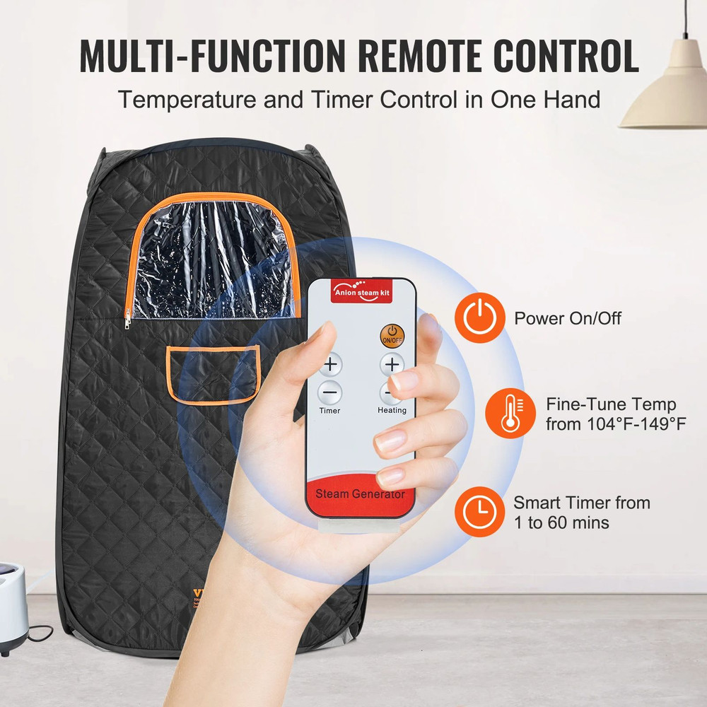 Portable Steam Sauna Tent Personal Home Detox Relaxation Therapeutic SPA With Remote Control 3