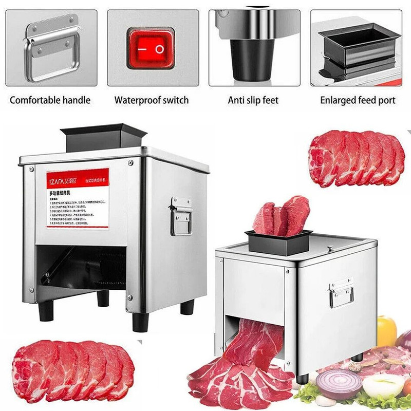 High Power Stainless Steel Automatic Meat Grinder Electric Fish Vegetable Cutter Commercial Grade 0