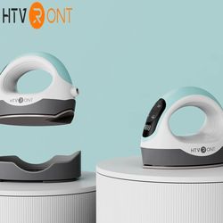3rd gen mini heat press machine – ceramic-coated plate for t-shirts, shoes, hats adjustable, curved flat hot pressing