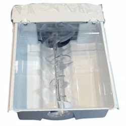 ice container compatible with ge general electric refrigerator, durable replacement ice bucket assembly