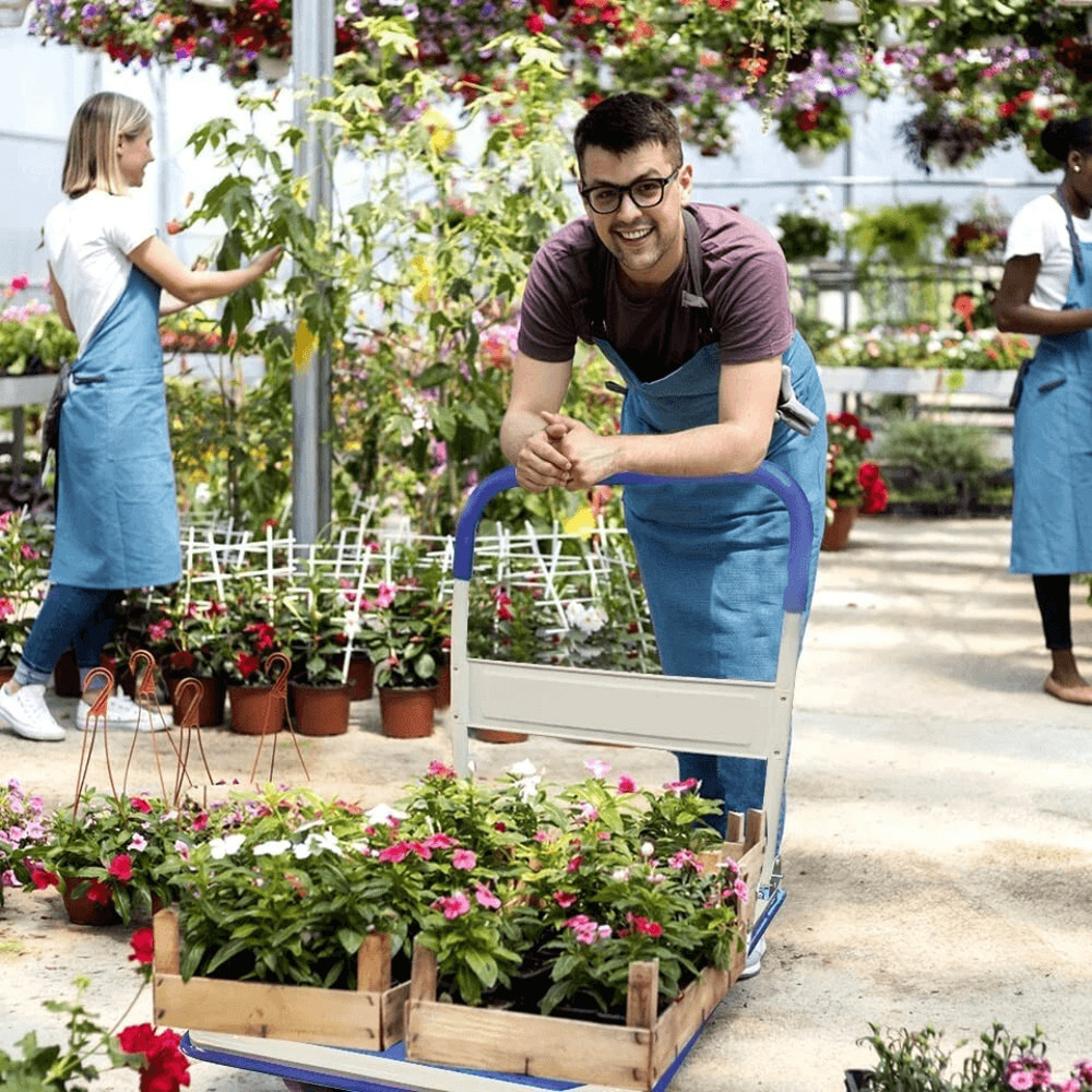 Heavy Duty Folding Hand Truck Dolly Cart With Wheels Luggage Cart Trolley For Moving Boxes Travel 8