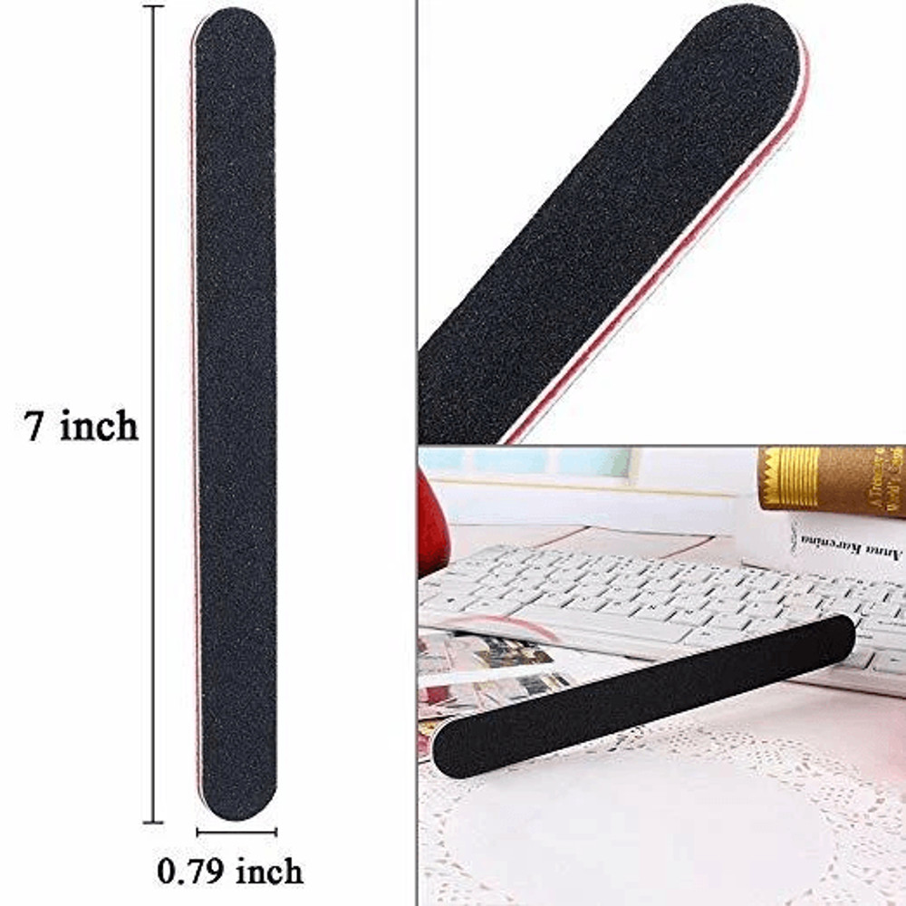 Professional Emery Nail File Set Dual Grit Manicure Pedicure Boards For Salon Quality Nail Care 1