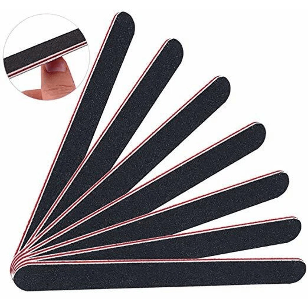 Professional Emery Nail File Set Dual Grit Manicure Pedicure Boards For Salon Quality Nail Care 0