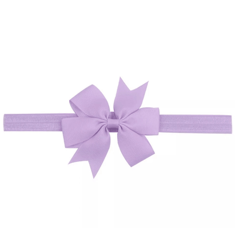 Newborn Baby Girl Headbands Soft Elastic Nylon Infant Toddler Bow Hair Band Set 4