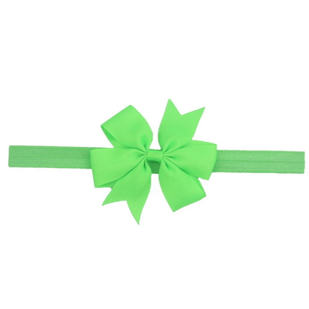 Newborn Baby Girl Headbands Soft Elastic Nylon Infant Toddler Bow Hair Band Set 6