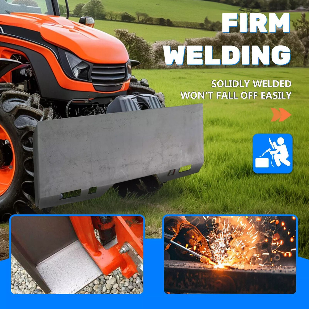 12 Thick Skid Steer Mount Plate Adapter Quick Tach Attachment For Loaders HeavyDuty Metal Constru 13